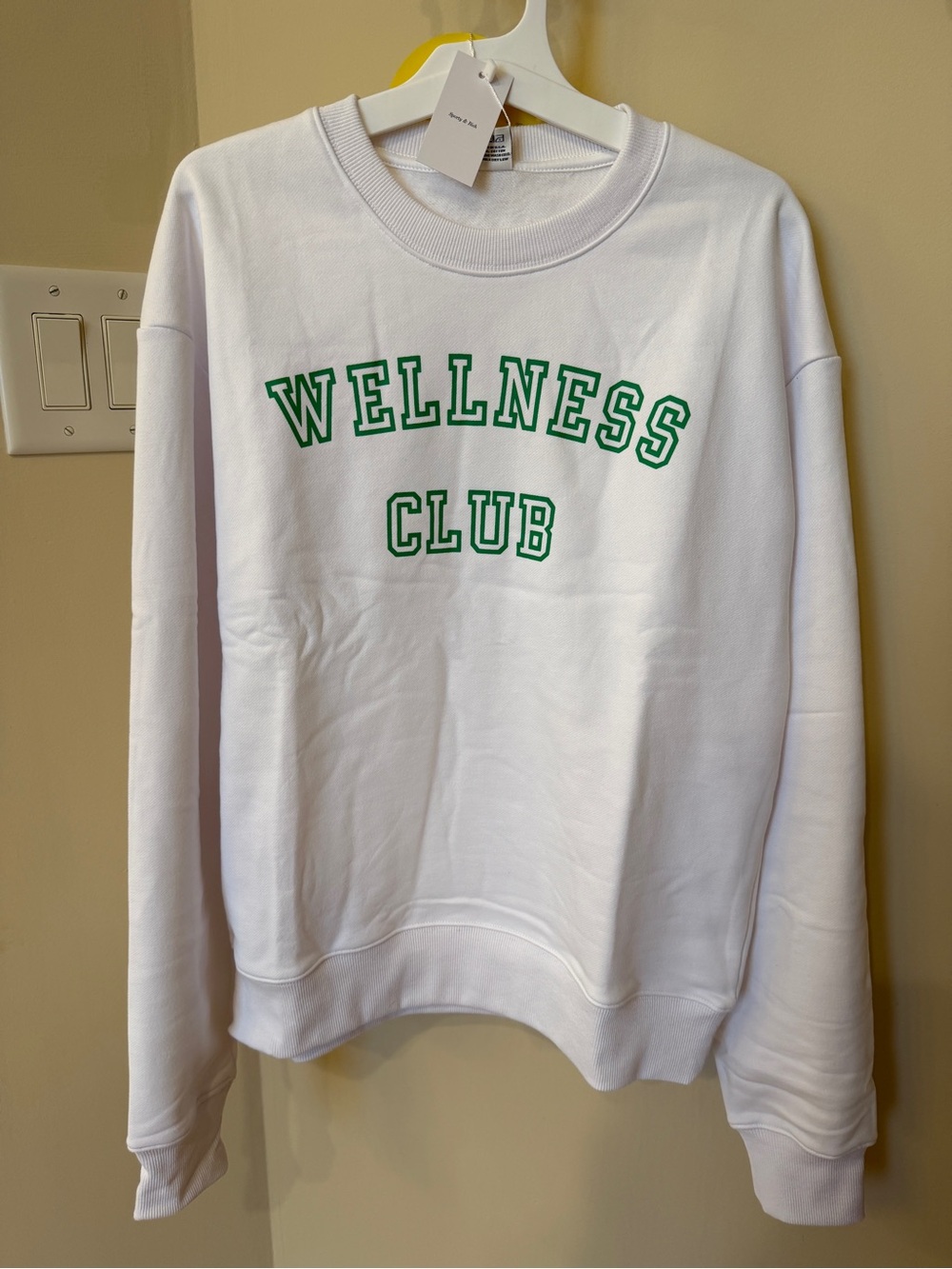 NWT Sporty & Rich Wellness Club Sweatshirt Brand New Pullover